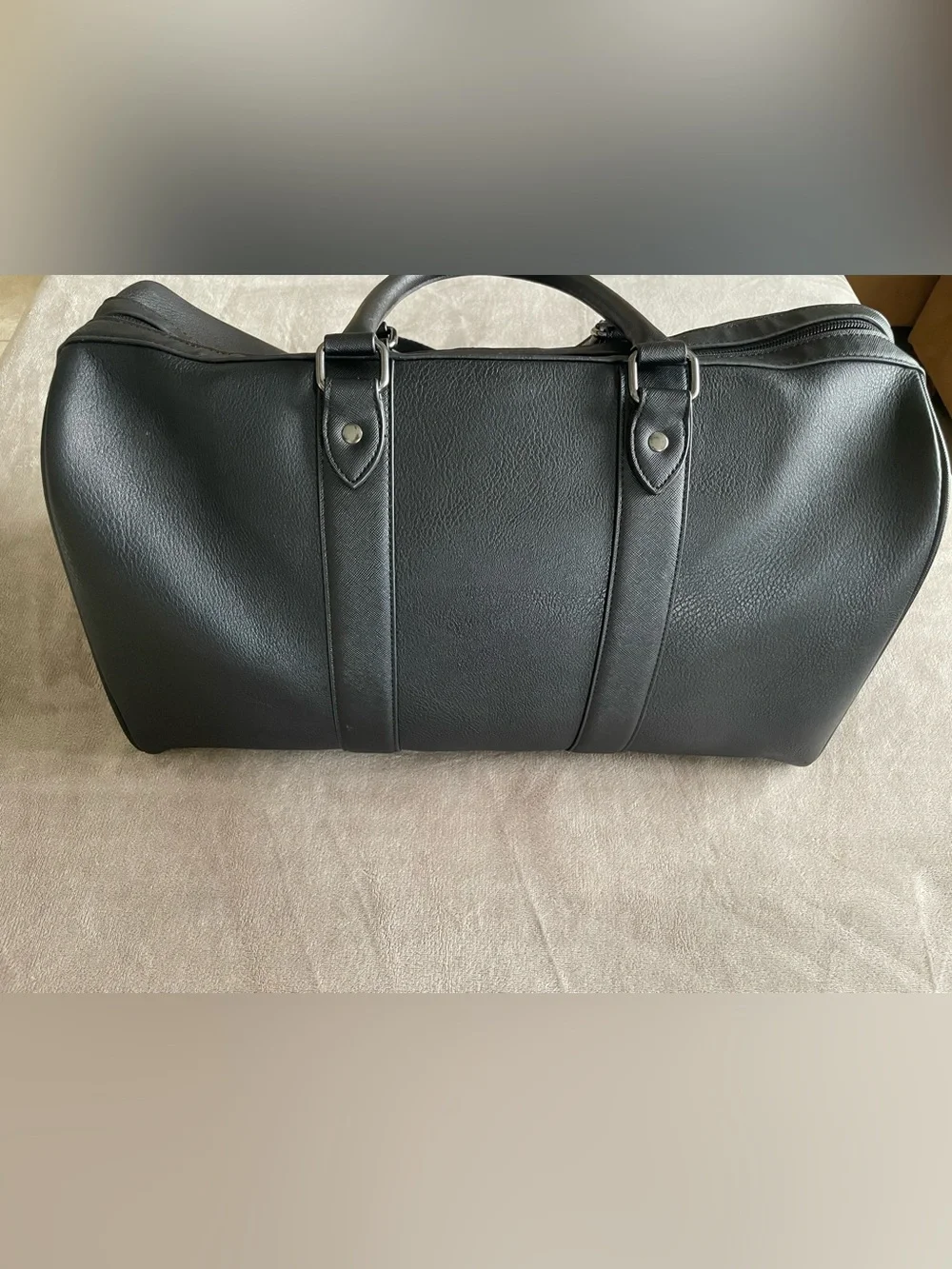 Ted Baker Black Waylin House Check Weekender Bag